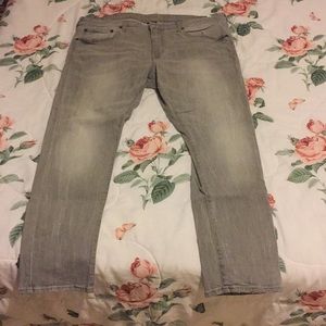 American Eagle Slim Taper Gray Jeans